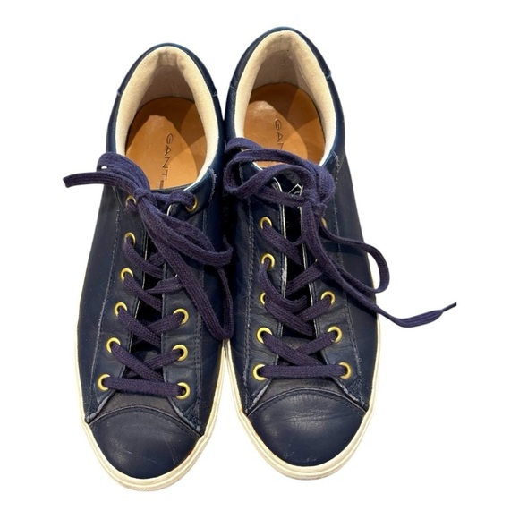 Gant Rugger Men’s Blue Leather Sneakers Shoes size 42 (US 9) - Picture 3 of 10